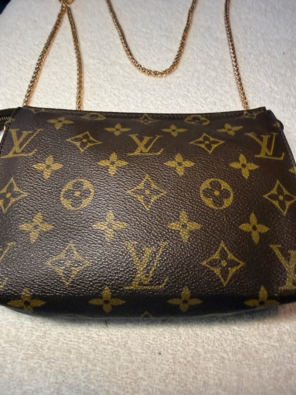 Louis Vuitton Monogram Pochette Toiletry 19 w/crossbody chain and felt insert - Picture 2 of 15